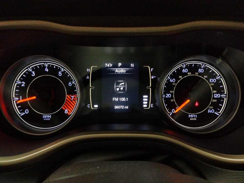 2015 Jeep Cherokee - Odometer Close Up