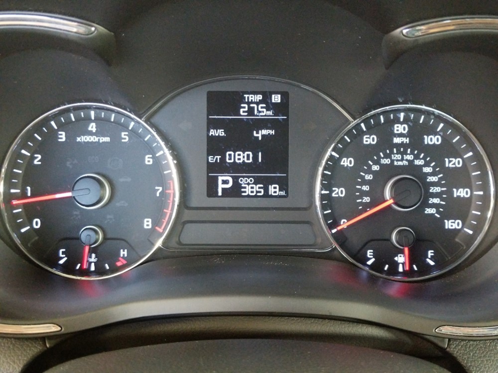 2016 Kia Forte - Odometer Close Up