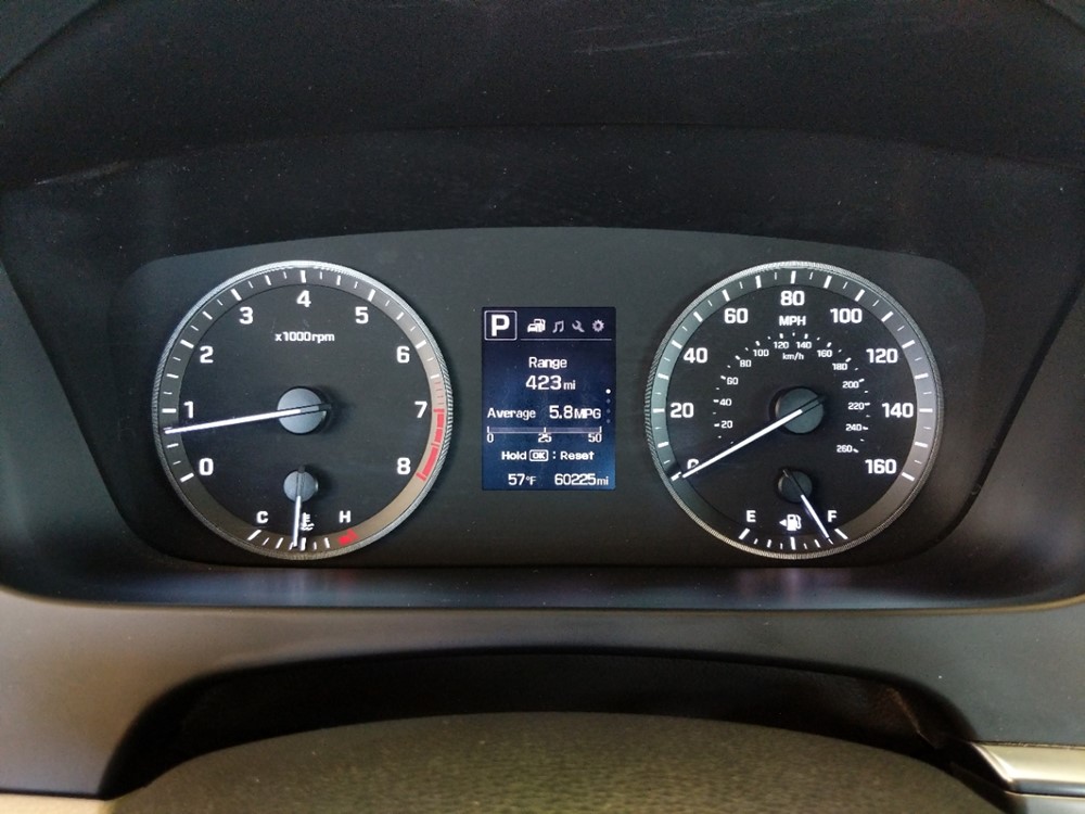 2015 Hyundai Sonata - Odometer Close Up
