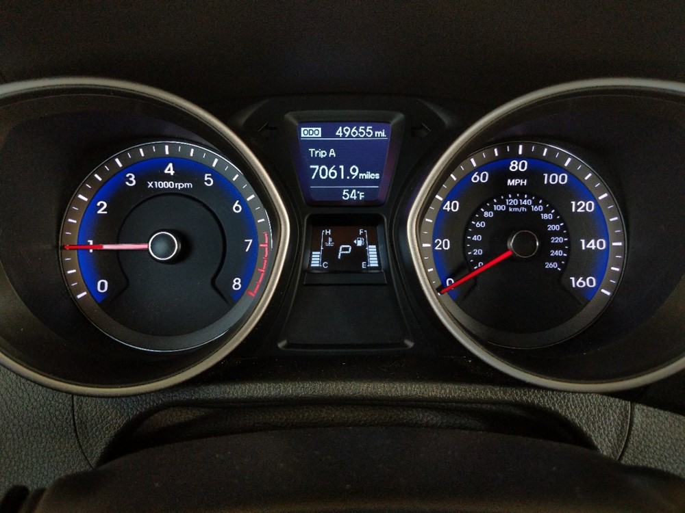2017 Hyundai Elantra - Odometer Close Up