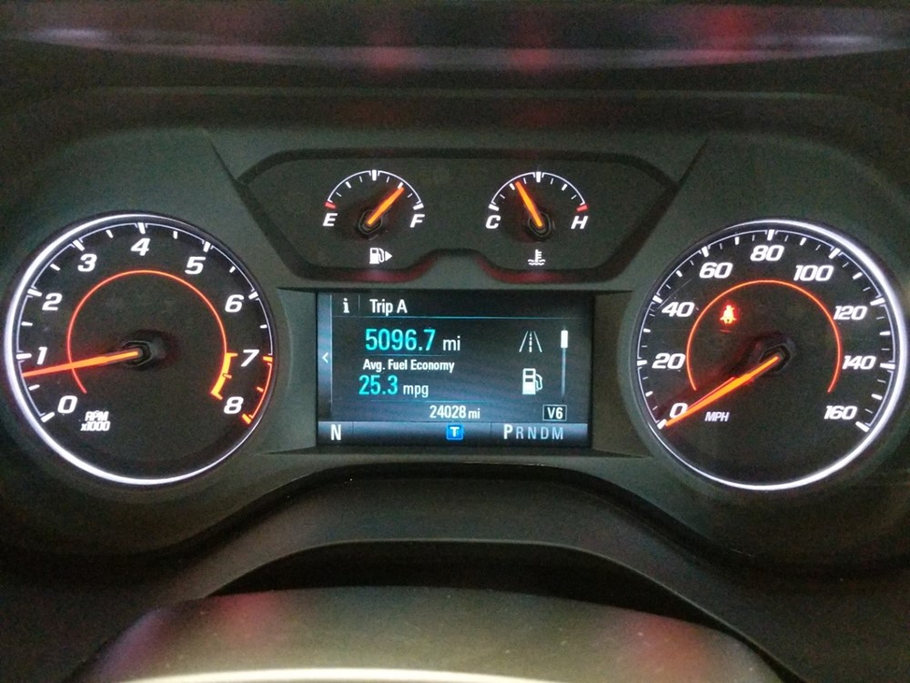 2018 Chevrolet Camaro - Odometer Close Up