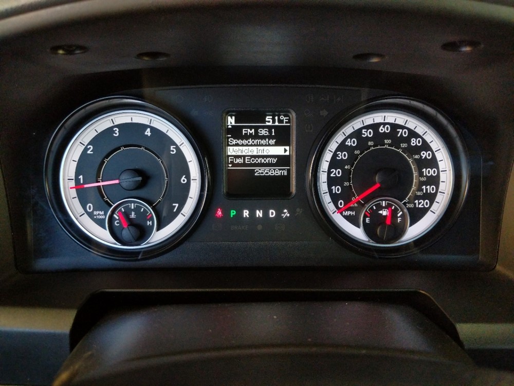 2017 Dodge Ram 1500 - Odometer Close Up