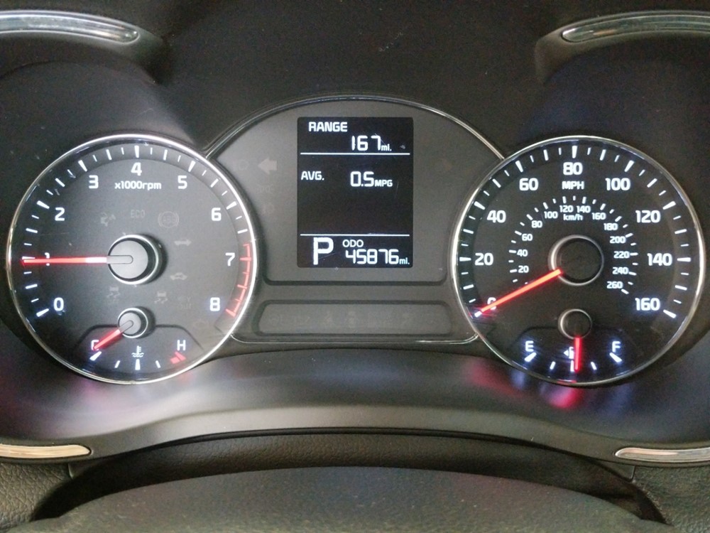 2016 Kia Forte - Odometer Close Up