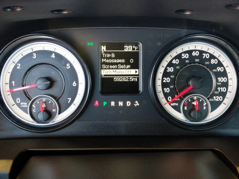 2014 Dodge Ram 1500 - Odometer Close Up