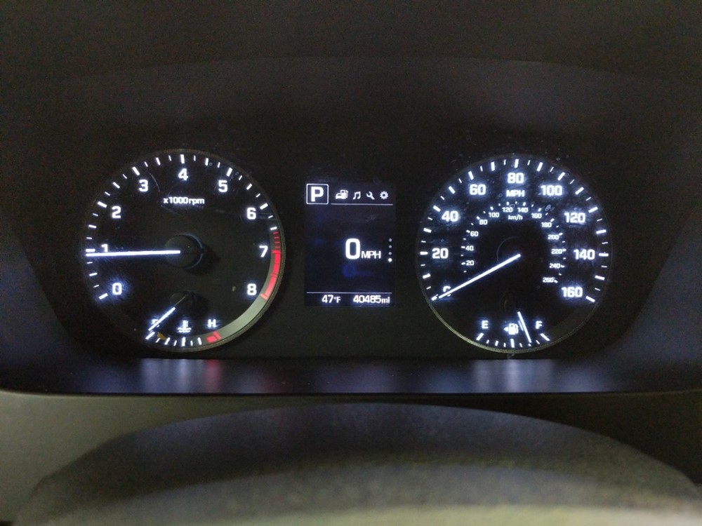 2017 Hyundai Sonata - Odometer Close Up