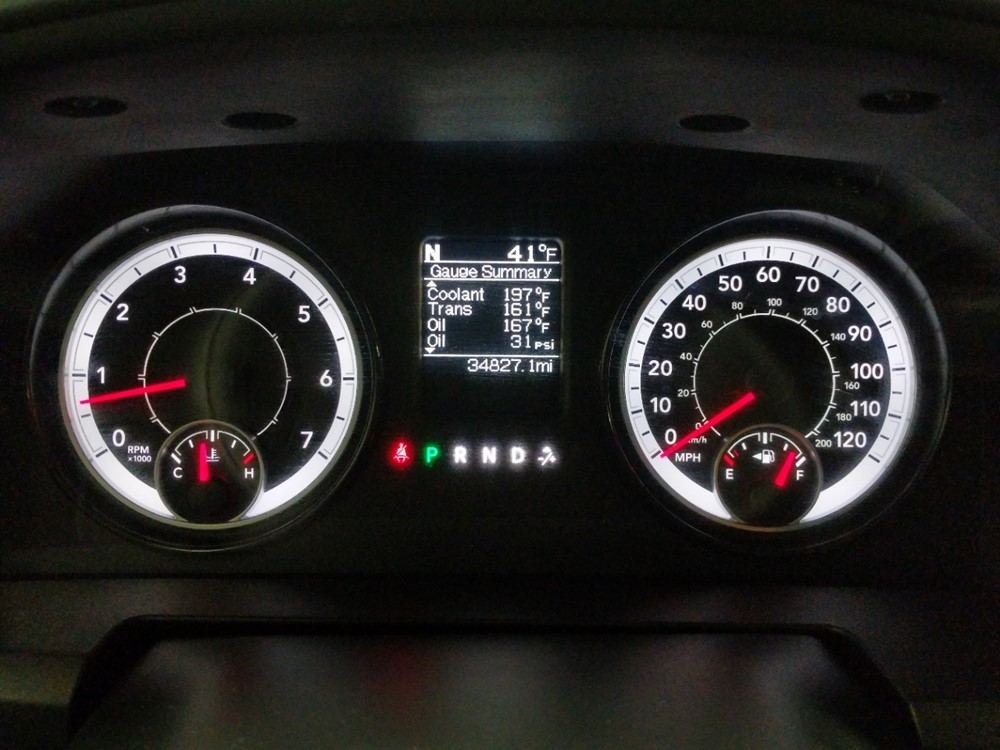 2017 Dodge Ram 1500 - Odometer Close Up