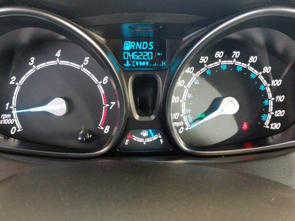 2017 Ford Fiesta - Odometer Close Up