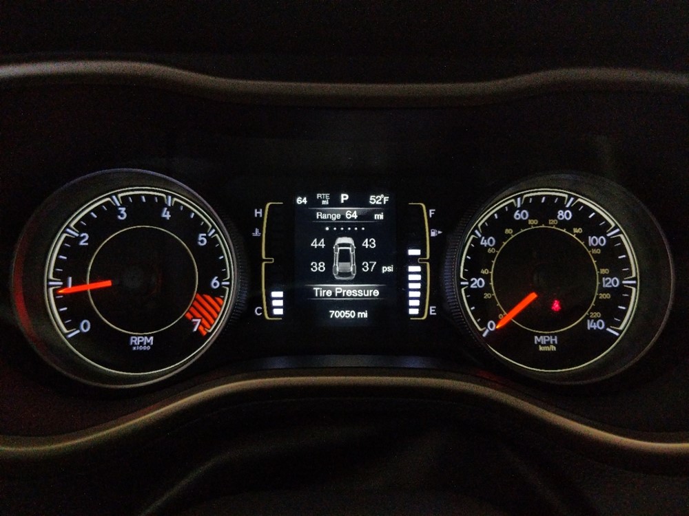 2015 Jeep Cherokee - Odometer Close Up