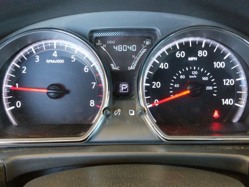 2017 Nissan Versa - Odometer Close Up