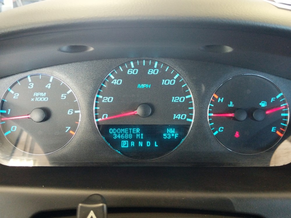 2016 Chevrolet Impala - Odometer Close Up