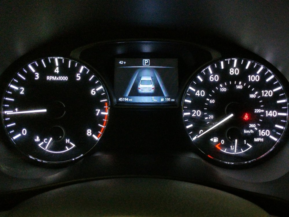 2017 Nissan Altima - Odometer Close Up