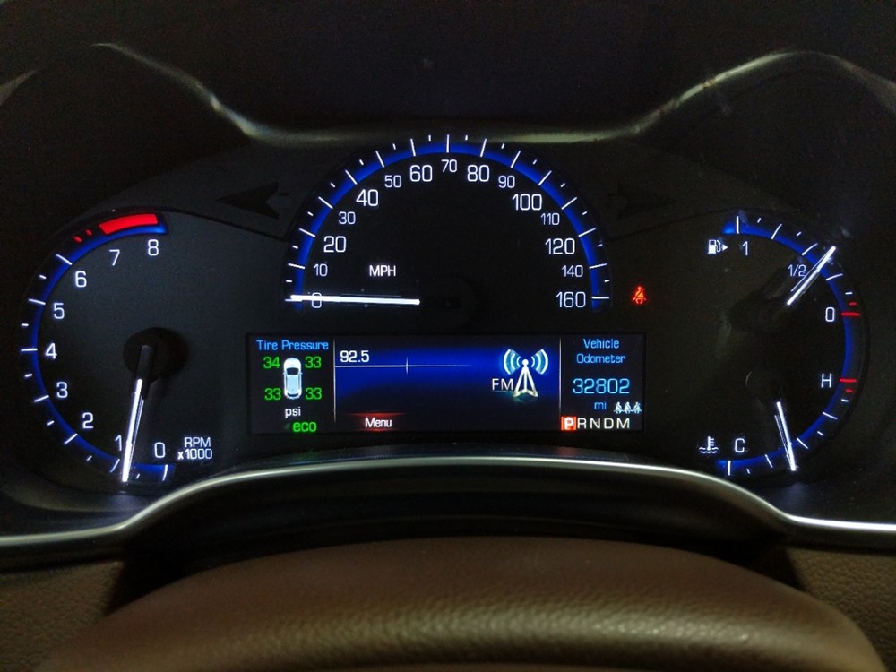 2015 Cadillac SRX - Odometer Close Up