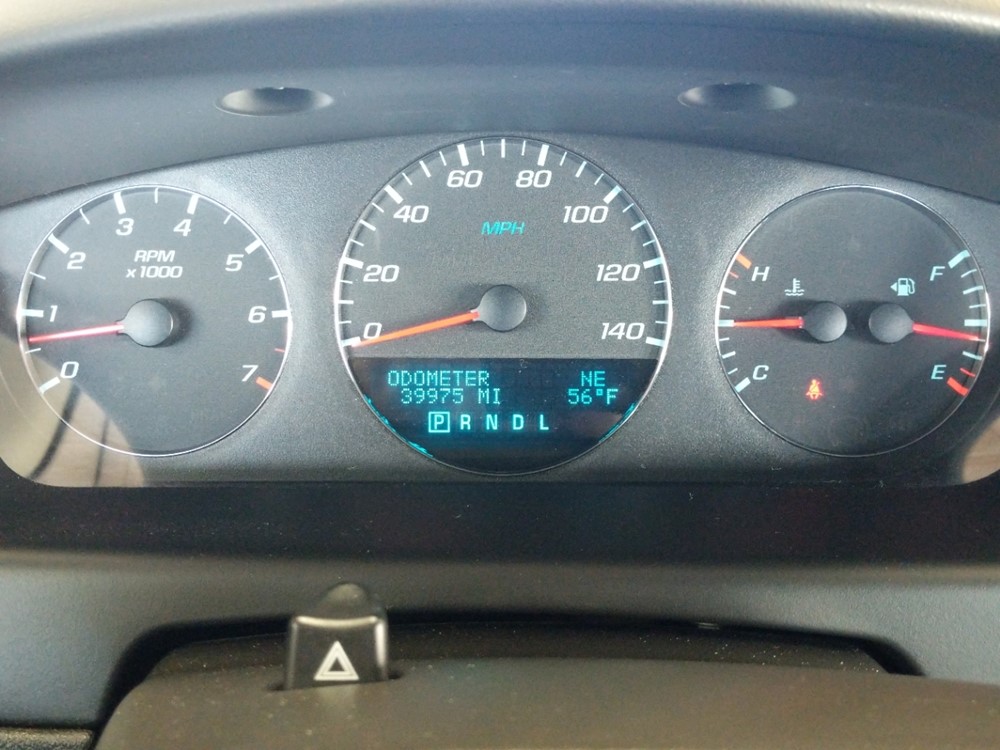 2016 Chevrolet Impala - Odometer Close Up