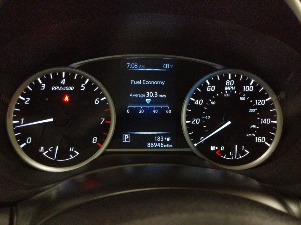 2016 Nissan Sentra - Odometer Close Up