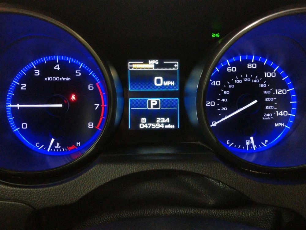 2017 Subaru Outback - Odometer Close Up
