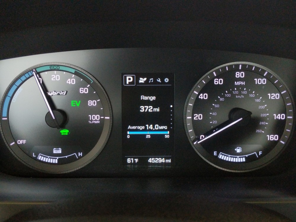 2017 Hyundai Sonata - Odometer Close Up
