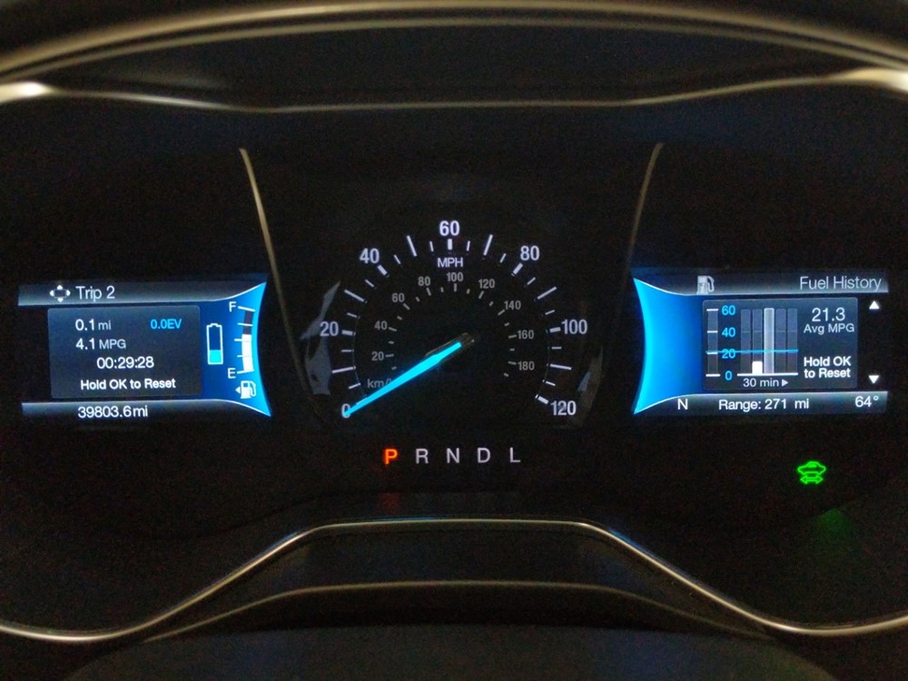 2017 Ford Fusion - Odometer Close Up