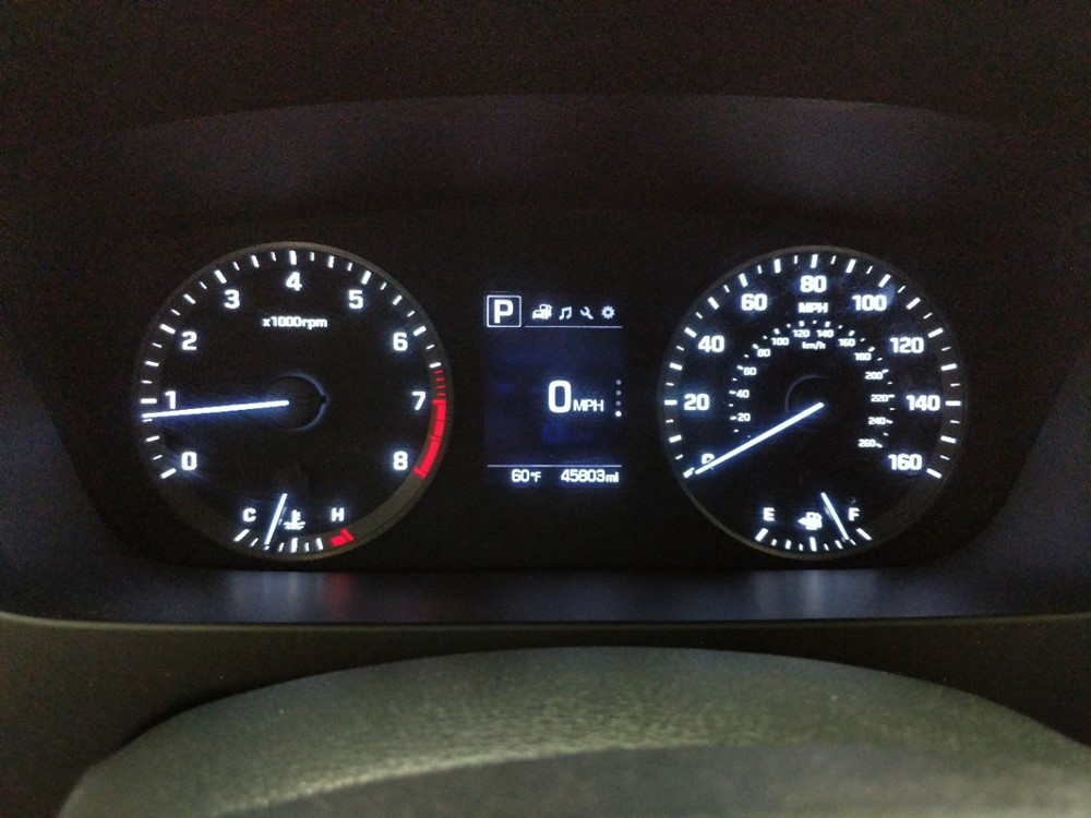 2017 Hyundai Sonata - Odometer Close Up