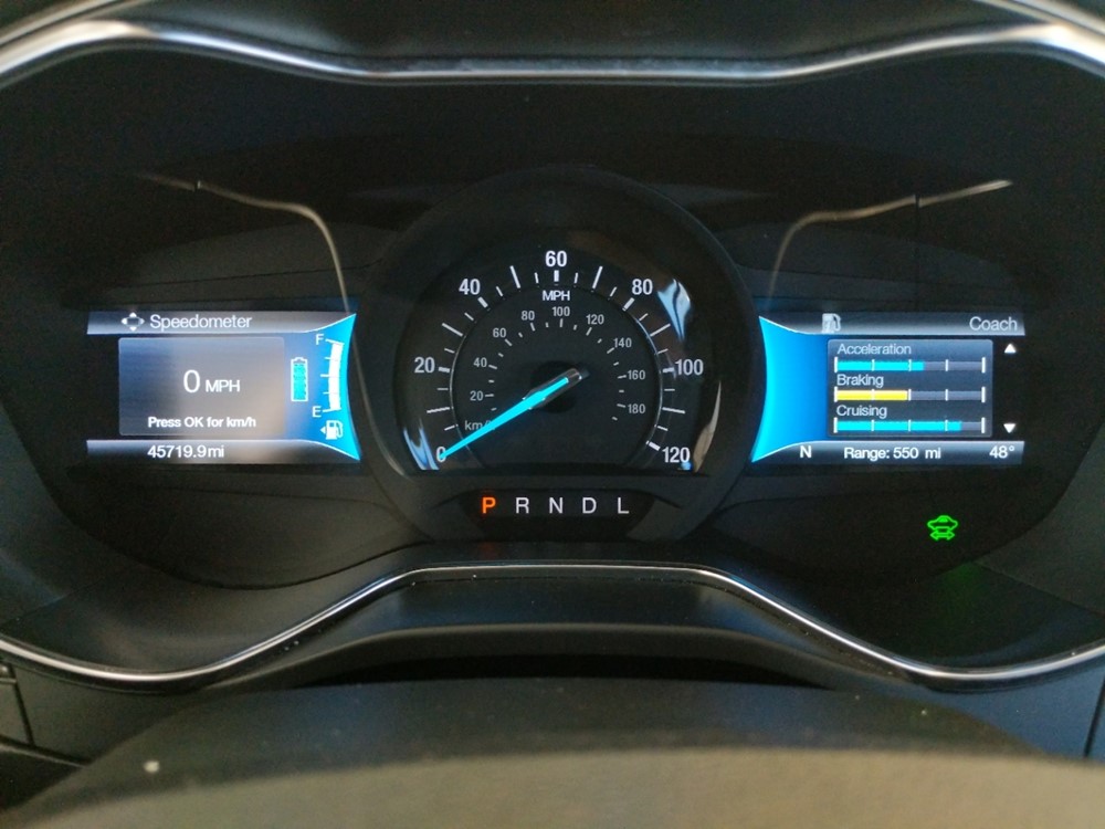 2017 Ford Fusion - Odometer Close Up