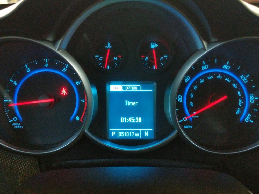2016 Chevrolet Cruze - Odometer Close Up