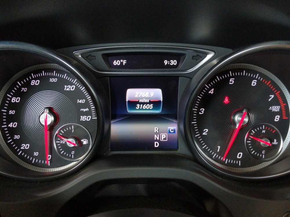 2018 Mercedes-Benz CLA250 - Odometer Close Up