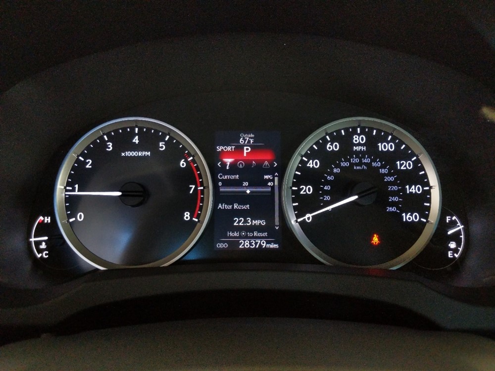 2016 Lexus IS 200t - Odometer Close Up