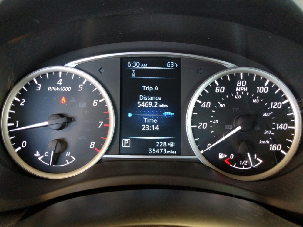 2018 Nissan Sentra - Odometer Close Up