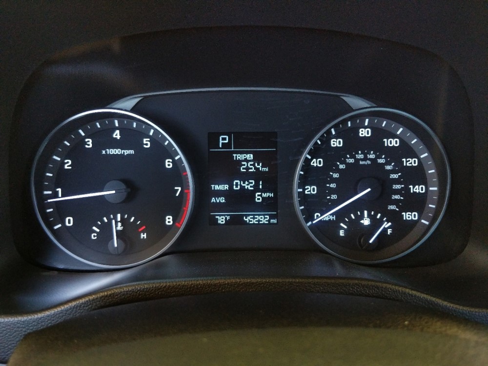 2017 Hyundai Elantra - Odometer Close Up