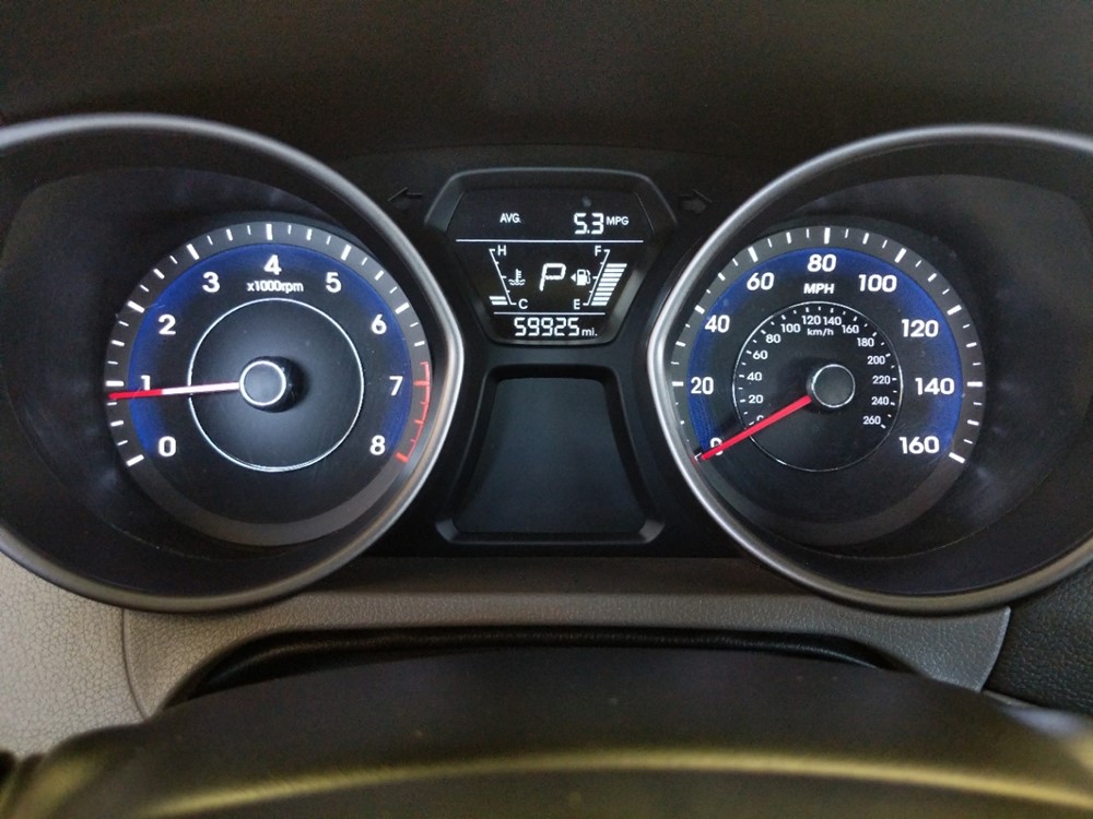 2016 Hyundai Elantra - Odometer Close Up