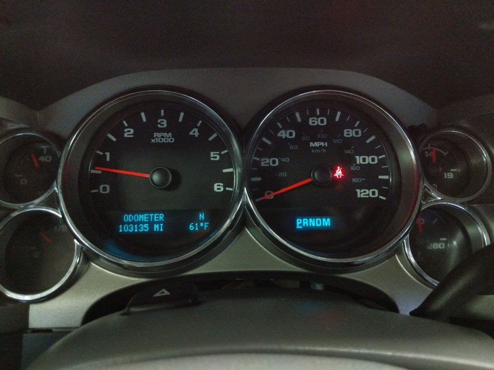 2012 Chevrolet Silverado 1500 - Odometer Close Up