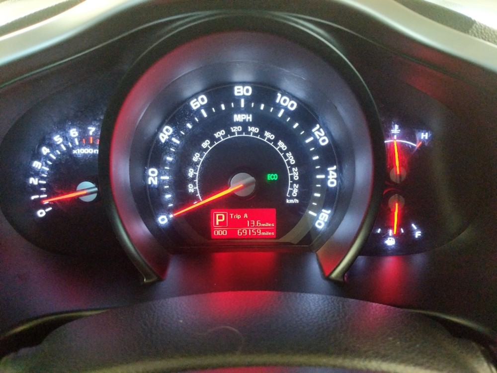 2016 Kia Sportage - Odometer Close Up