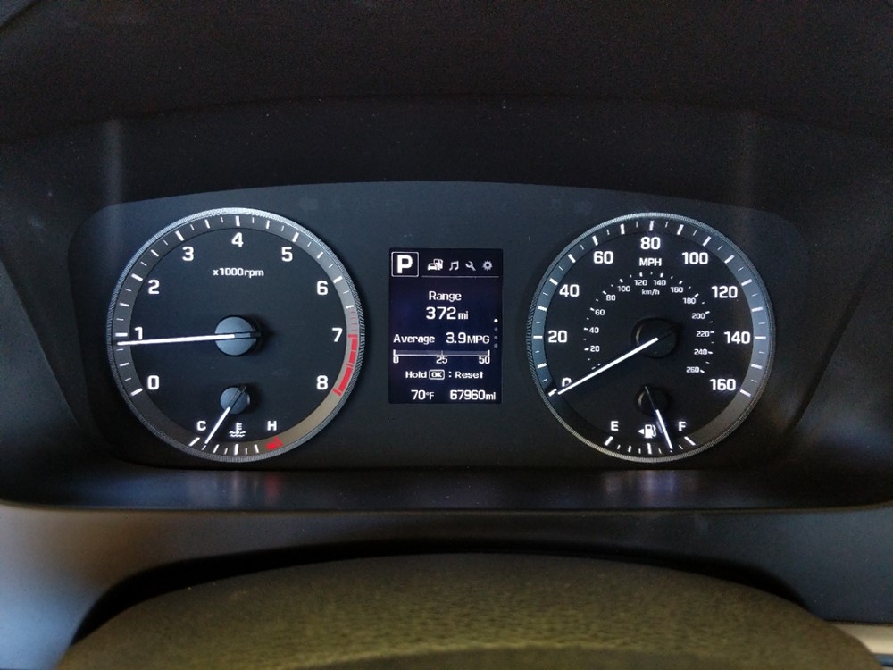 2015 Hyundai Sonata - Odometer Close Up