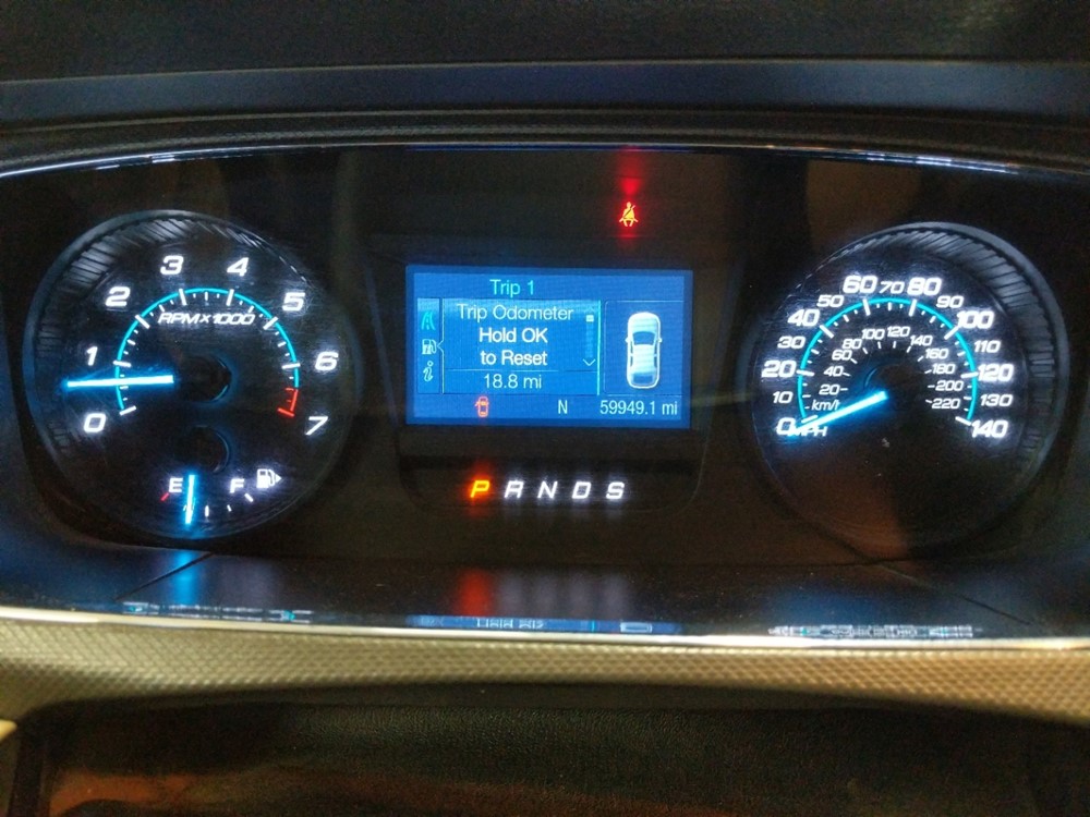 2015 Ford Taurus - Odometer Close Up