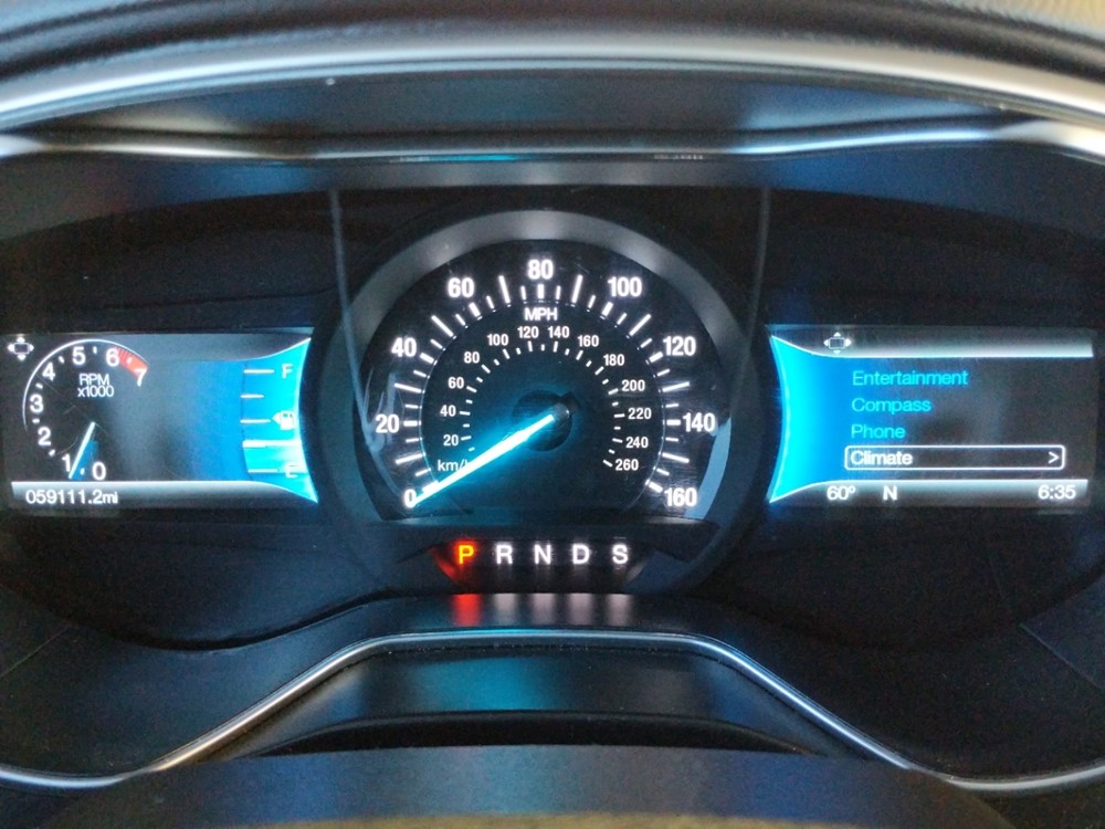 2015 Ford Fusion - Odometer Close Up