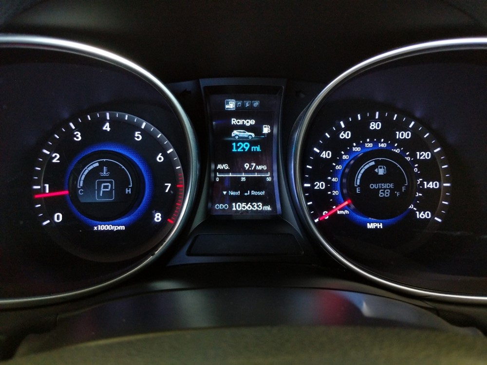 2013 Hyundai Santa Fe - Odometer Close Up