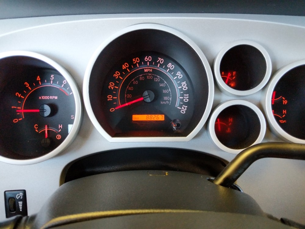 2008 Toyota Tundra - Odometer Close Up