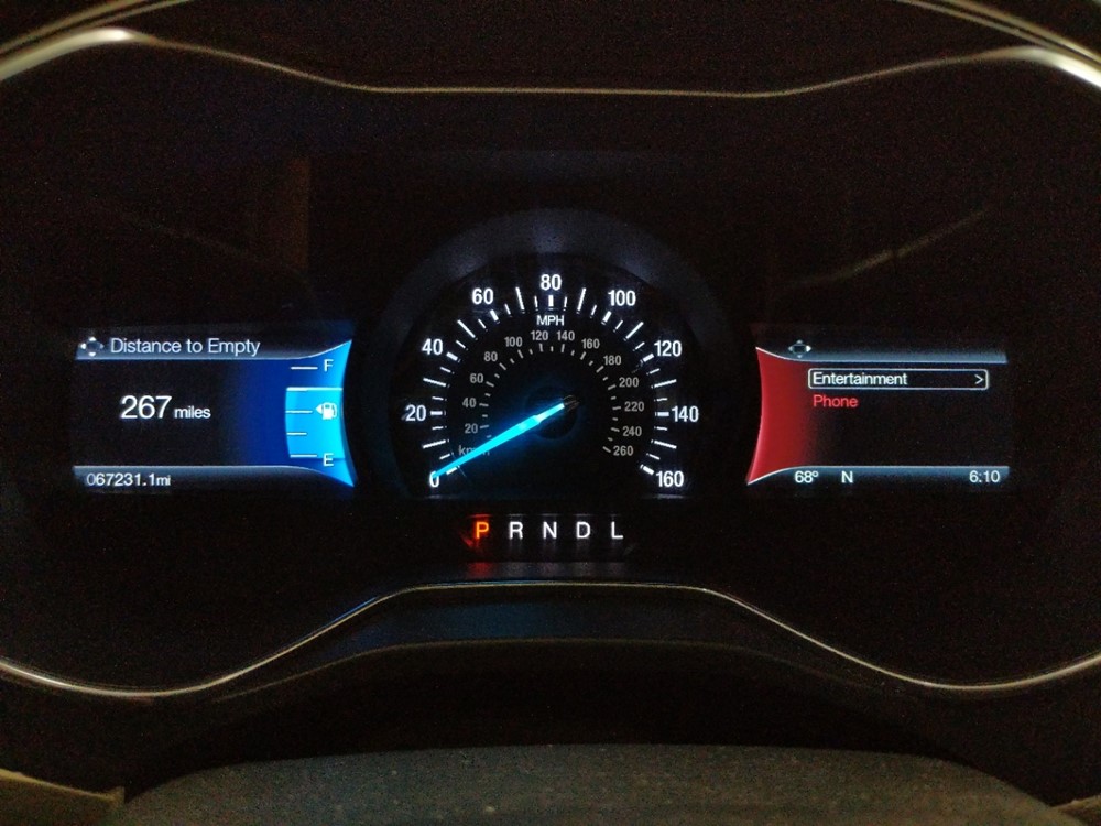 2017 Ford Fusion - Odometer Close Up