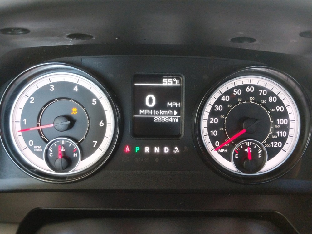 2017 Dodge Ram 1500 - Odometer Close Up