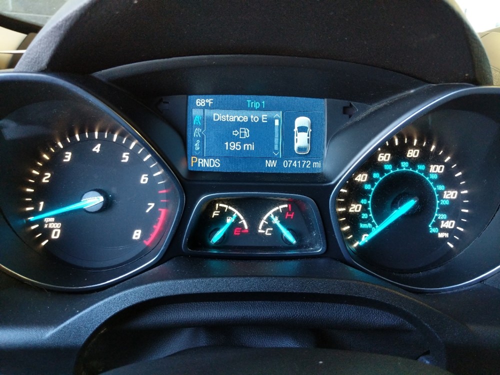 2014 Ford Escape - Odometer Close Up