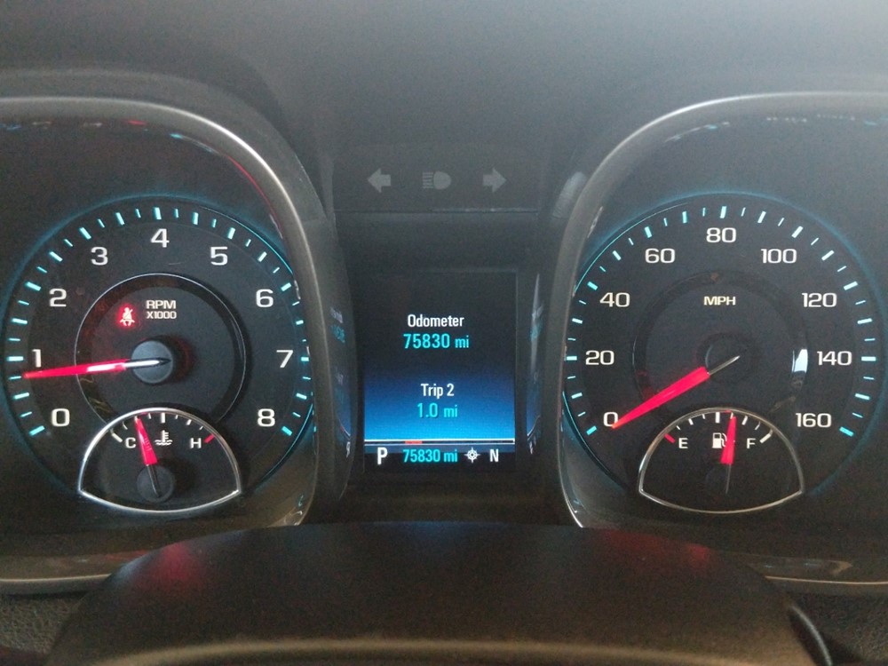 2013 Chevrolet Malibu - Odometer Close Up