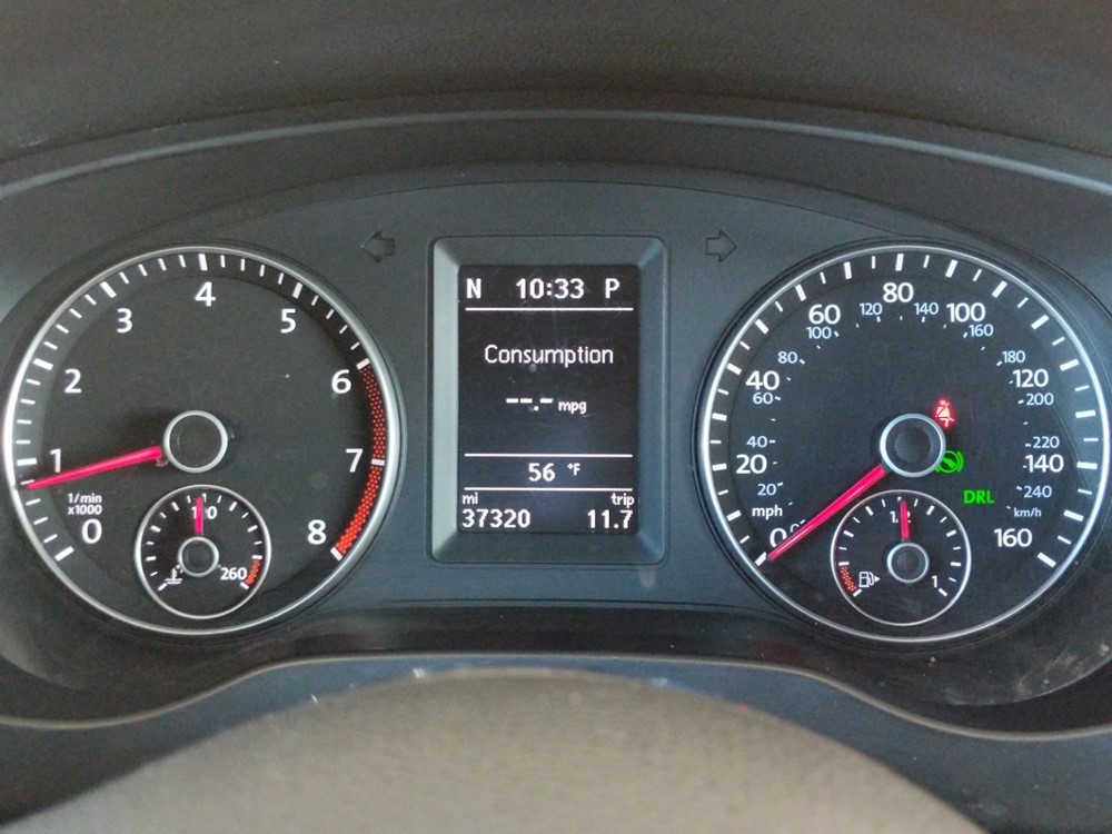 2014 Volkswagen Jetta - Odometer Close Up