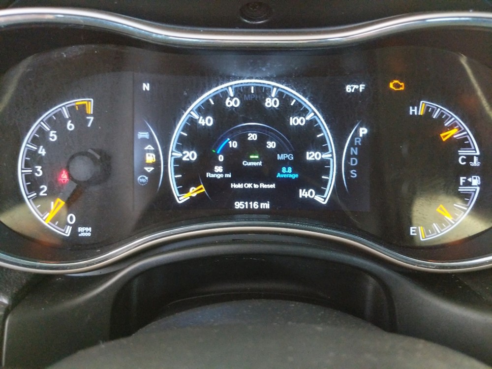2014 Jeep Grand Cherokee - Odometer Close Up