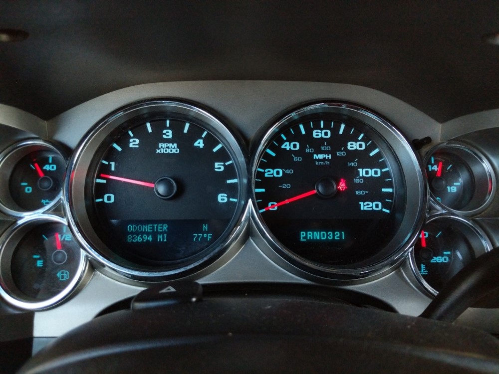 2009 GMC Sierra 1500 - Odometer Close Up