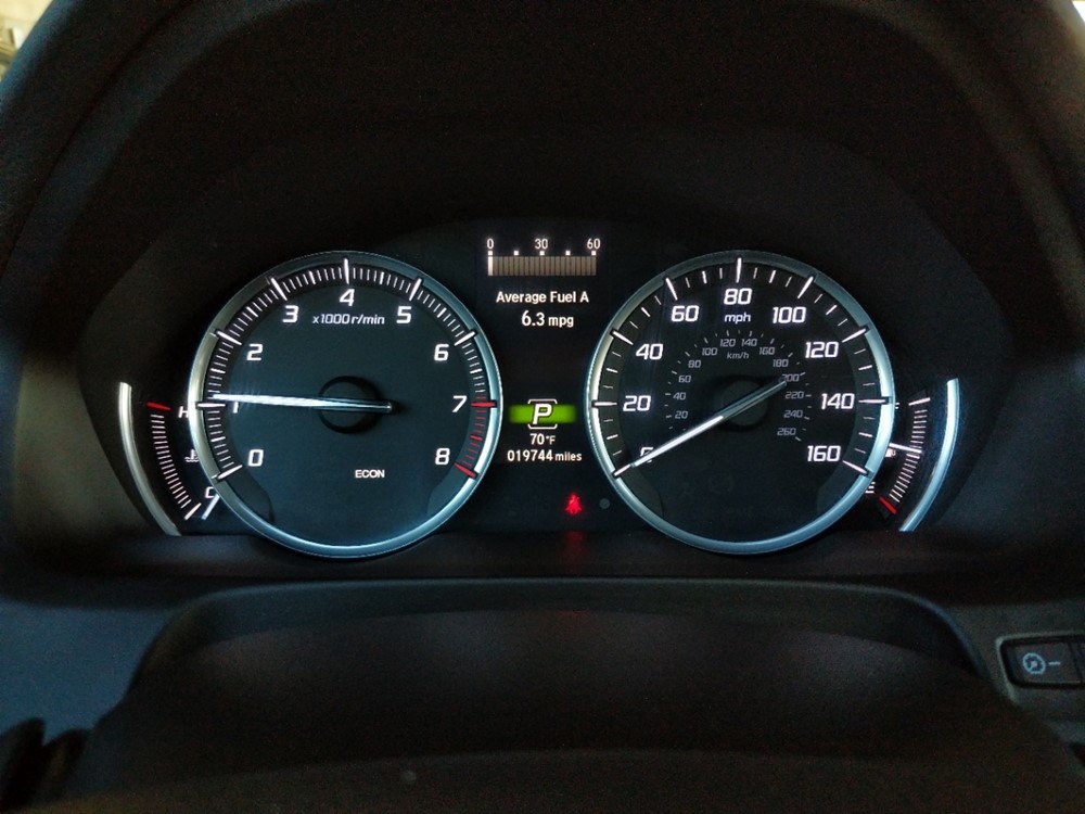 2016 Acura TLX - Odometer Close Up