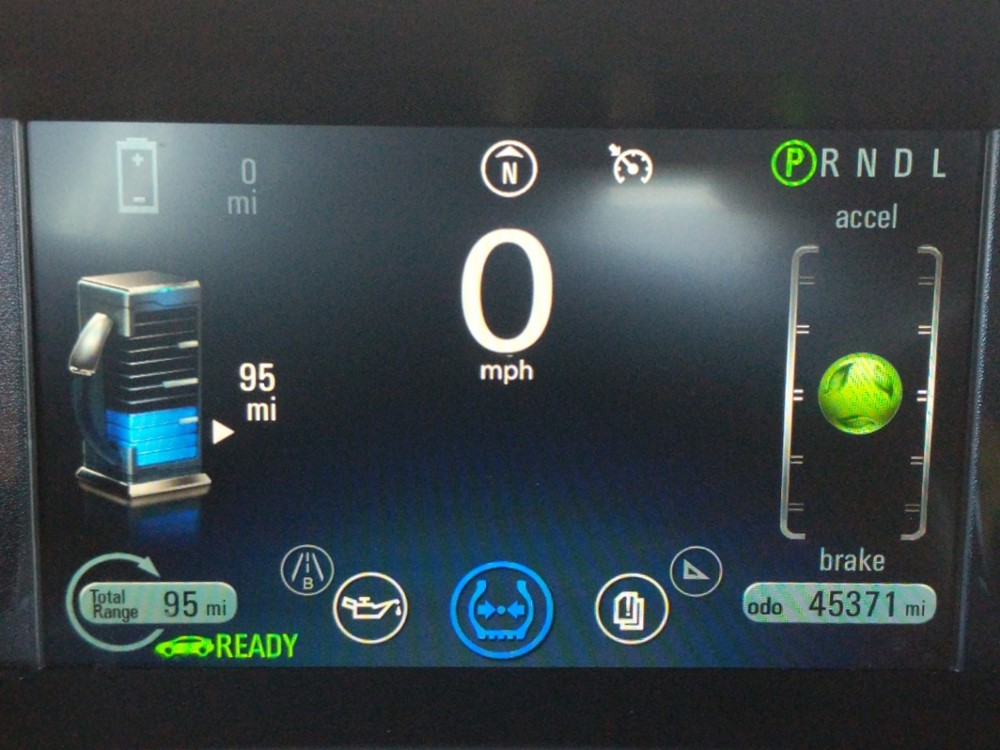 2015 Chevrolet Volt - Odometer Close Up