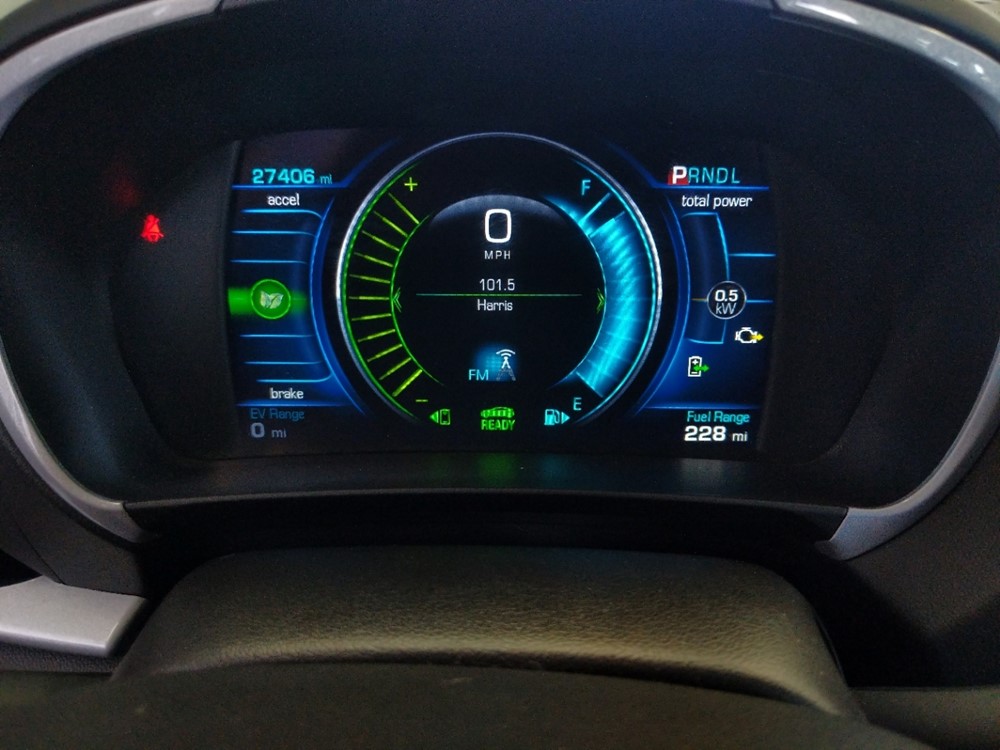 2016 Chevrolet Volt - Odometer Close Up