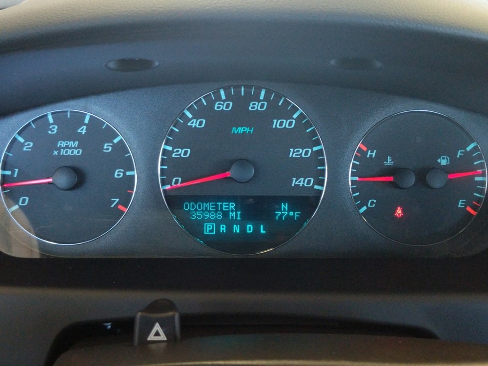 2012 Chevrolet Impala - Odometer Close Up