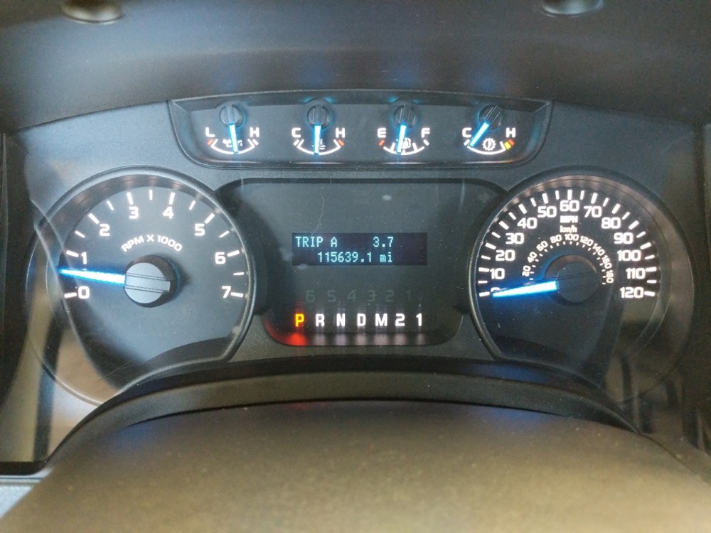 2013 Ford F-150 - Odometer Close Up