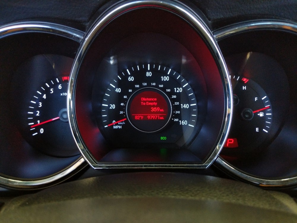 2013 Kia Optima - Odometer Close Up