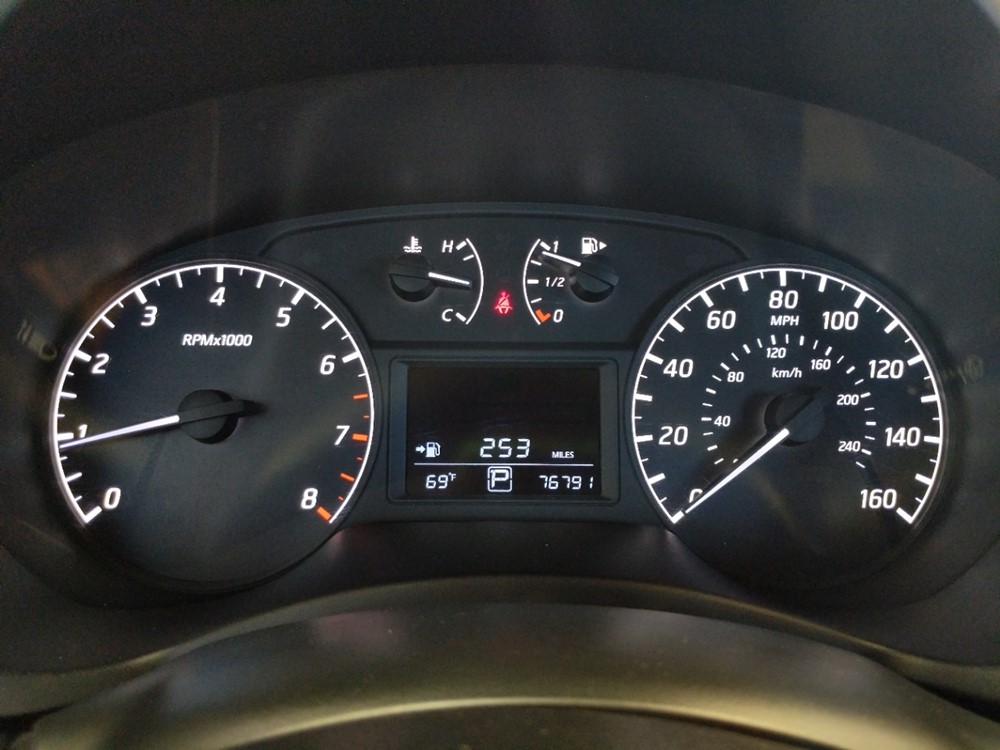 2016 Nissan Sentra - Odometer Close Up